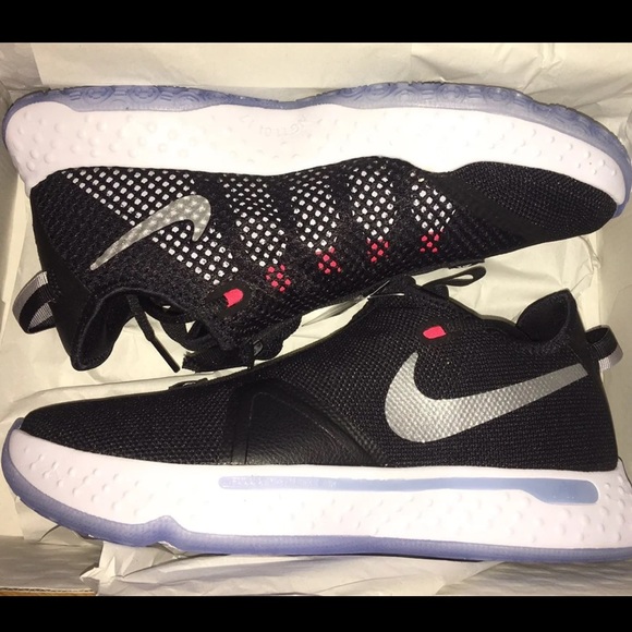 NEW Nike Mens Paul George PG 4 ‘Black’ Shoes - Picture 2 of 9